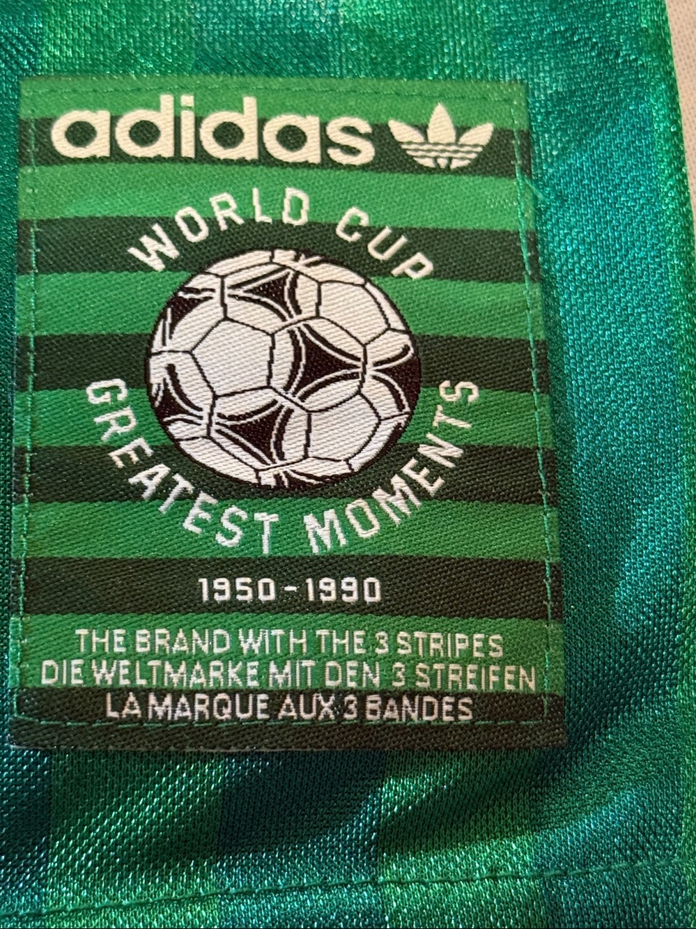 World Cup Greatest Moments adidas Green and White Cameroon 1990 Football Jersey - Picture 14 of 16